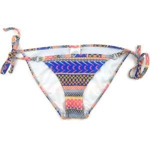Express Swim Ikat String Bikini Bathing Suit Bottom Medium